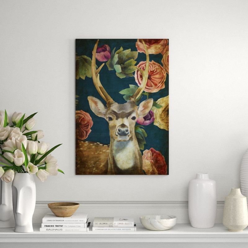 Wild Bouquet IV Print by Sarah Atkinson, 44" H x 30" W x 1.5" D, Image Brush Gel