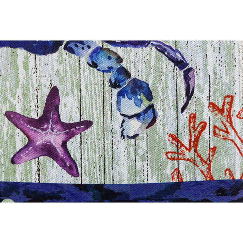 Drapeau de jardin en suède crabe welcome