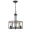 Lustre cylindrique unique à 3 lumières Edel
