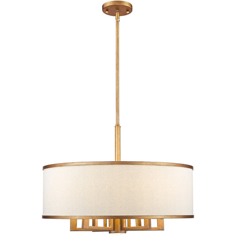 Lustre classique à 7 lumières avec abat-jour
