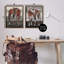 «Abstract Patchwork Horses», ensemble de 2 toiles flottantes encadrées par Coco Good-809439384-809439387