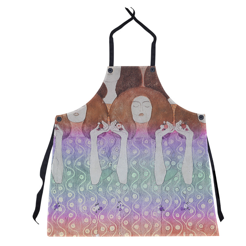 Tablier de mariés gustav klimt, ange, Rouge / Mauve