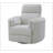 Sagen Beige Boucle Glider Recliner with Swivel