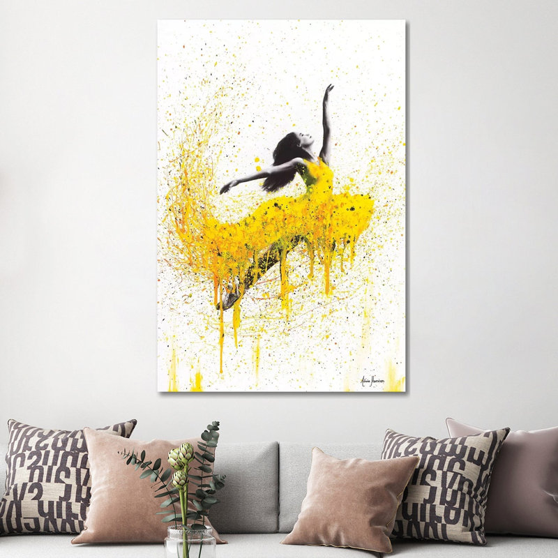 Sunflower Dancer by Ashvin Harrison - Print on Canvas, 66.04 cm H x 45.72 cm W x 3.175 cm D, Wrapped Canvas