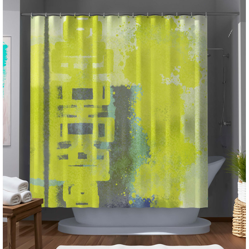 Rideau de douche à motif abstrait Eisenhauer
