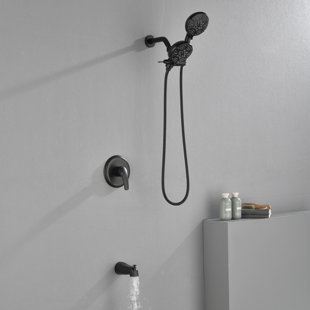 Luxe Matte Black Bathroom Shower Storage Shelf - LUSSO