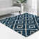 Foundry Select Ruth Trellis Shag Rug Navy Blue