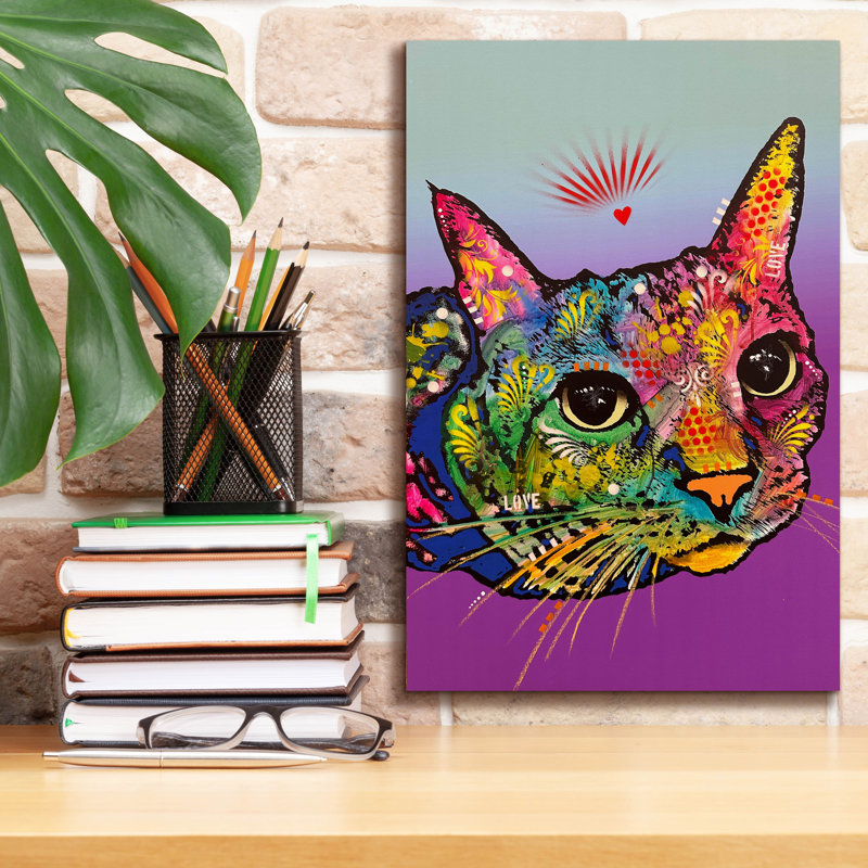 «Baby Face» par Dean Russo, art mural sur toile, H 18 po x l 12 po x P 0,75 po