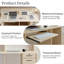 Bureau de réception moderne et ergonomique avec éclairage DEL