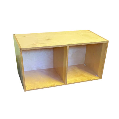KUBeez 2 Compartment Solid Wood Classroom Cabinet