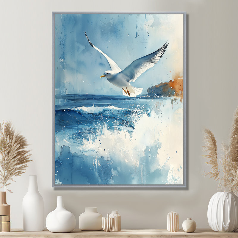 Audraya - Animals Wall Art Prints, Argent argent, Impression encadrée flottante, H 32 po x l 16 po