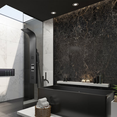 Brio 60" Left Alcove Bathtub with overflow