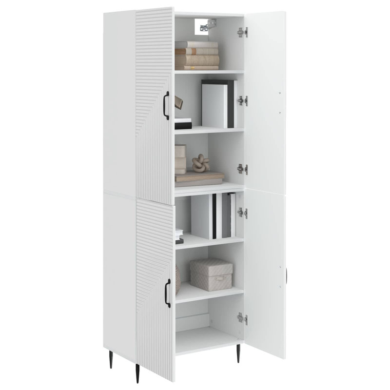 Storage Cabinet, High Gloss White