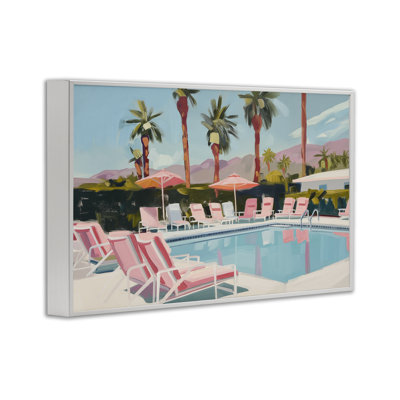Palm Springs Swimming Pool Giclee Art by Arlington Prints