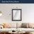 28x34 Black with Silver Pewter Beveled Wall Mirror with Wide Frame for Bathroom Vanity, Entryway, Hallway, Living Room