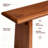 Solid Wood Dining Table Set with Bench