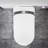 Smart Toilet With Elongated Design, Built - In Bidet, Auto Seat Open/Close, Foot Kick Activation, 1.28 Water Efficient Flush, Led Display, And Warm Air Drying For Bathroom Convenience-129485576
