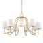 Lustre doré 9 lumières Uttermost Seville