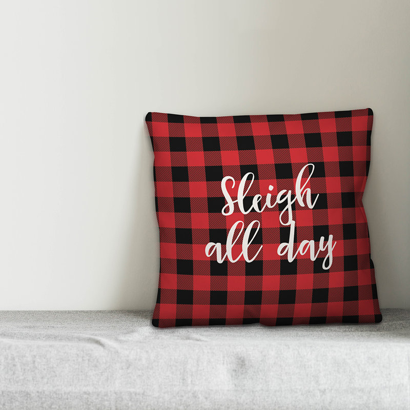  Coussin Sleigh All Day in Buffalo, Housse de coussin