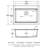 30X22" White Quartz Drop - In Kitchen Sink Workstation, High End Composite, Rounded Corners, Smooth Surface, Eliminates Vibration, Comes With Colander And Installation Guide Package Drying Rack