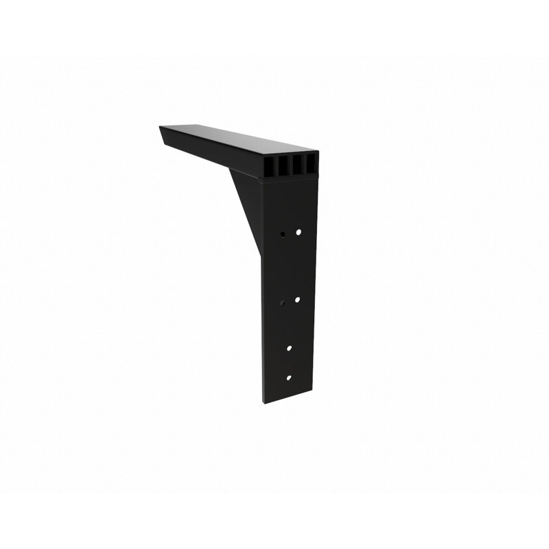 Black Aluminum 10x10 Industrial Shelf Bracket