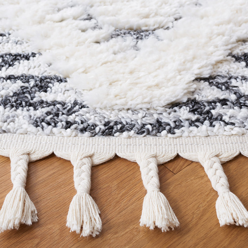 Tapis à poils longs Kampsville, Carré 6 pi 7 po