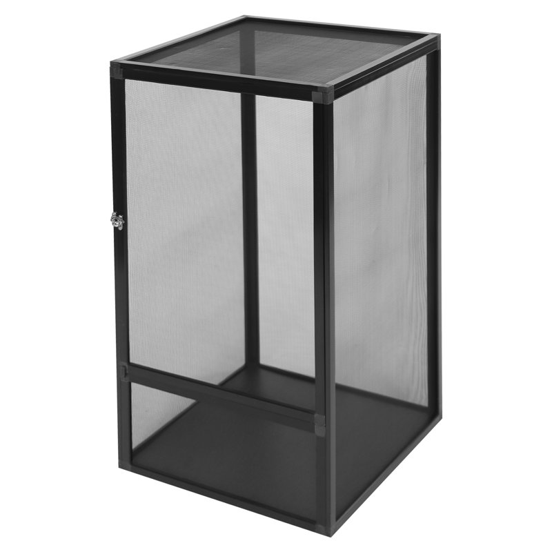 Grande enceinte ventilée en aluminium pour les caméléons, les geckos, les lézards et les insectes