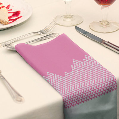 Polyester Geometric Square Napkin