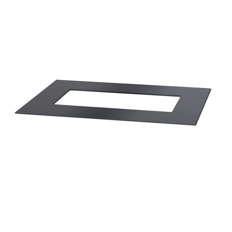 Plateau de table de foyer en verre