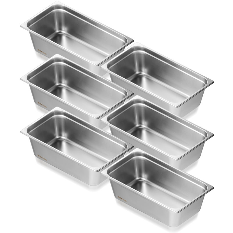 VEVOR Full Size Anti-Jam Steam Pan 6-Inch Deep Table Pan