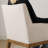 19.5" Seat Height Tweed Upholstered Fabric Dining Armchair-2080970510