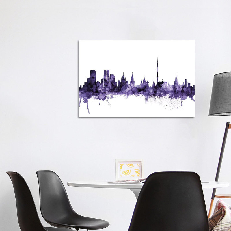 Moscow, Russia Skyline by Michael Tompsett - Wrapped Canvas Print, 66.04cm H x 101.6cm W x 1.91cm D