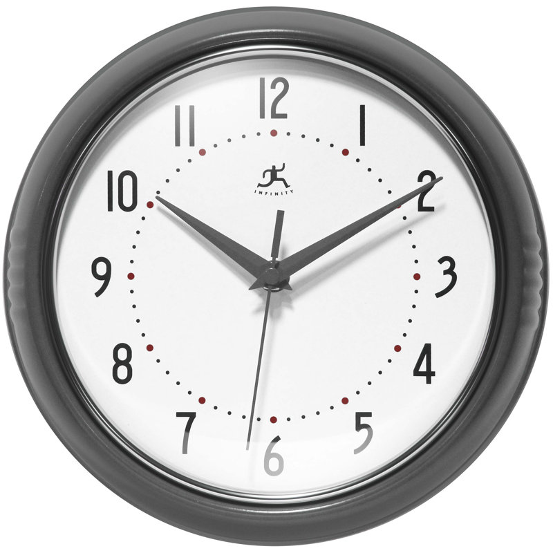 Horloge murale Desdra, Petit, Gris huître