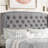Fabric Upholstered Bed,Tufted Headboard Adjustable Height Bed Frame-2004121574-2004121581