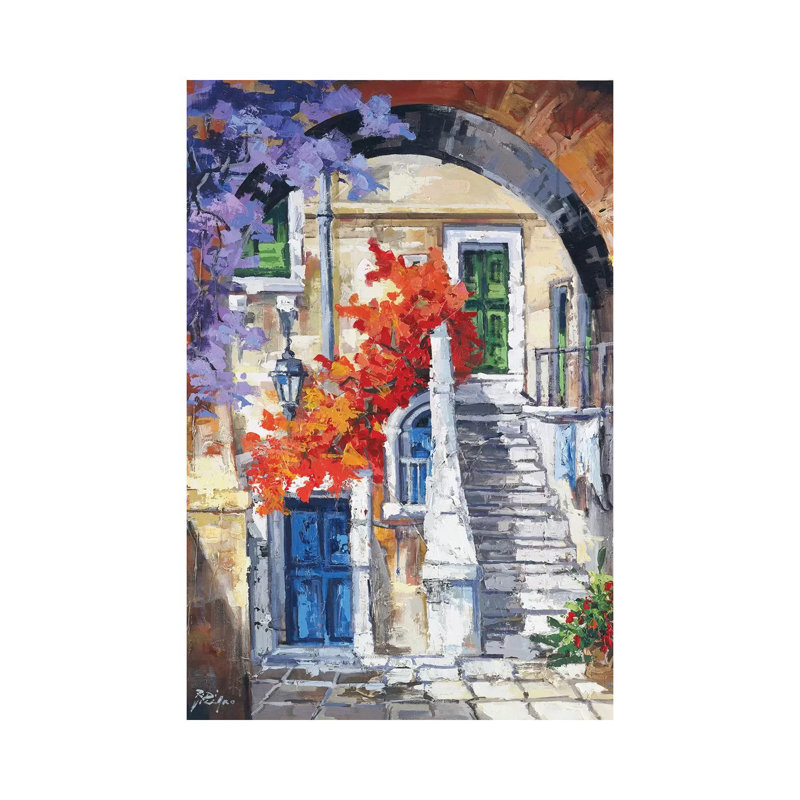 Nelle Vie by Roberto Di Viccaro - Wrapped Canvas Painting, 20.32 cm H x 30.48 cm W