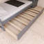 Lit simple au-dessus de simple avec escalier de rangement en bois-1374367781
