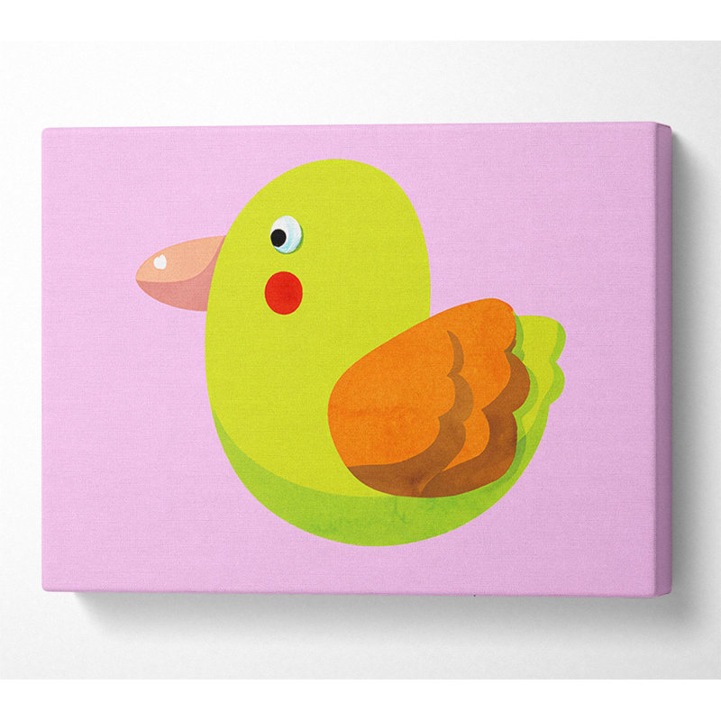 Red Spot Bird Pink - Wrapped Canvas Print, 101.6cm H x 142.2cm W x 10cm D
