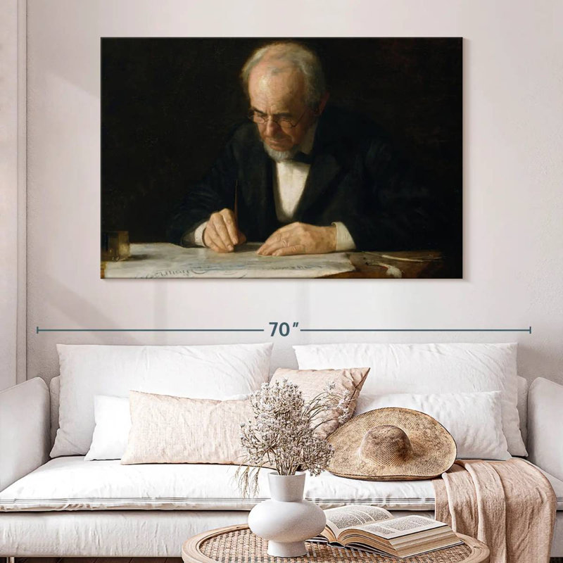 Senne The Writing Master, 34" H x 51" W