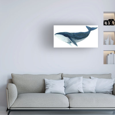 Art sur toile Jeannine Saylor «Humpback Whale Blue»