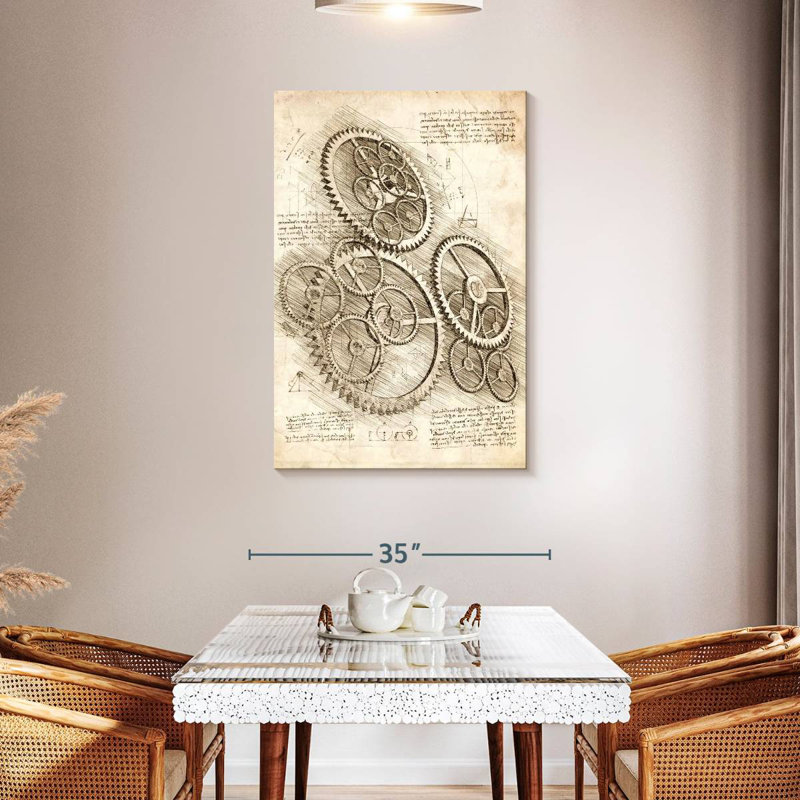 Laelle Cogs And Gears, 45" H x 30" W