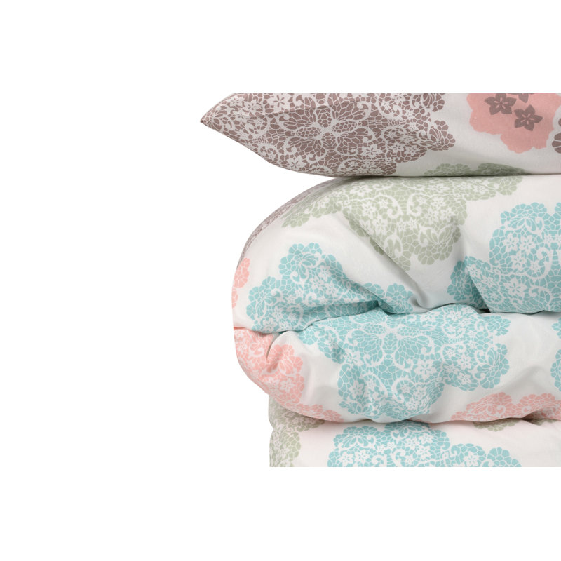 Ensemble de housse réversible pour couette, Housse de couette très grand + 2 taies décoratives