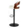 Aryelle Swivel Upholstered Adjustable Height Counter Stool with Metal Frame