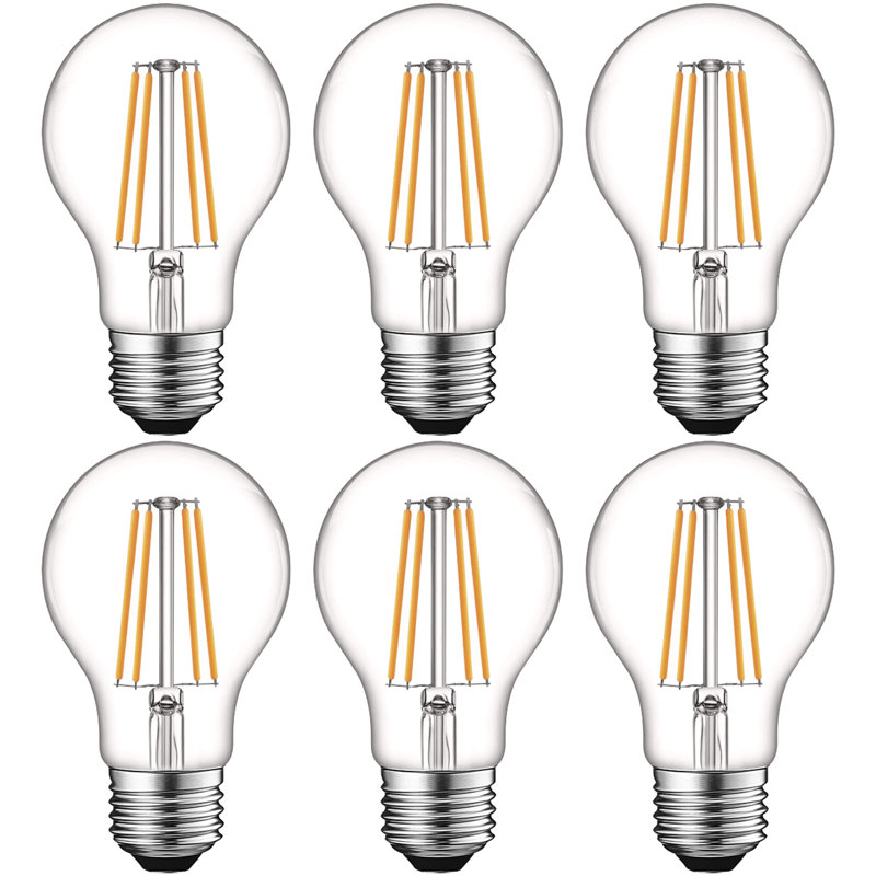 8 watts (équivalent à 60 watts), DEL Edison A19, ampoule à intensité variable, culot E26 / moyen (standard), 2 700 K