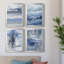 «Soft Solace Indigo», ensemble de 4 reproductions d'art sur toile-1590522369-1590522368