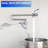 Abshier Single Hole Wall Mount Pot Filler, Brushed Nickel, Two Handles, 360 Swing, Foldable Design, Brass And Stainless Steel For Kitchen Stove - Handle Filler Faucet In Swivel, Stretchable, Solid Modern-121752876