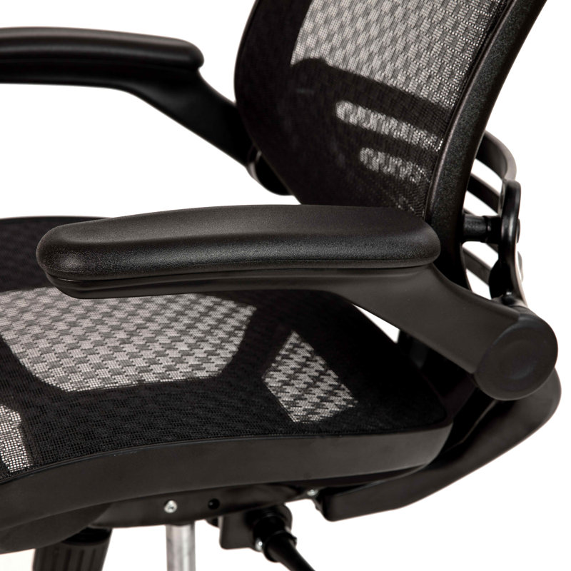 Black Mesh Executive Swivel Office Chair with Adjustable Arms