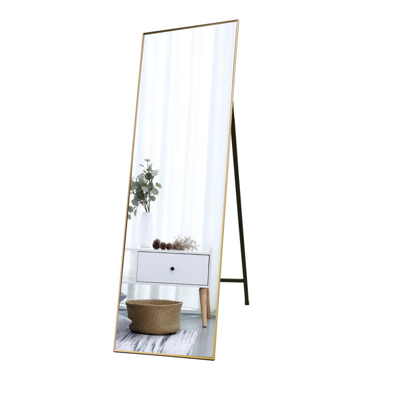 Avrianna Metal Flat Mirror, 65" x 22"
