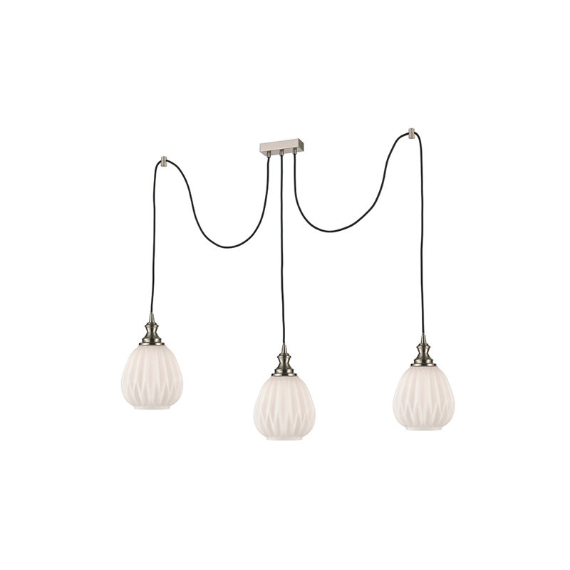 Armina 3 - Light Cluster Pendant, Black/Silver, White