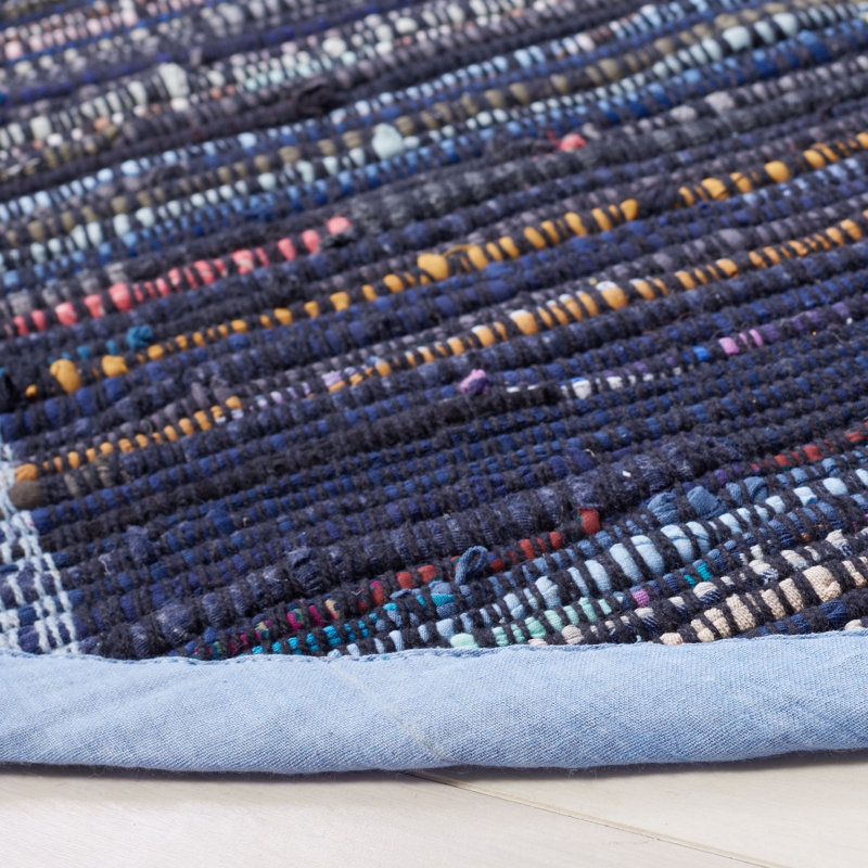 Tapis à rayures en coton tissé à plat Mclean Rag, Rectangle 6 pi x 9 pi