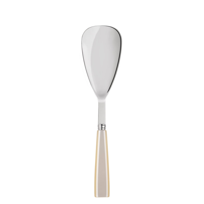 Icone Serving Spoon, Pearl